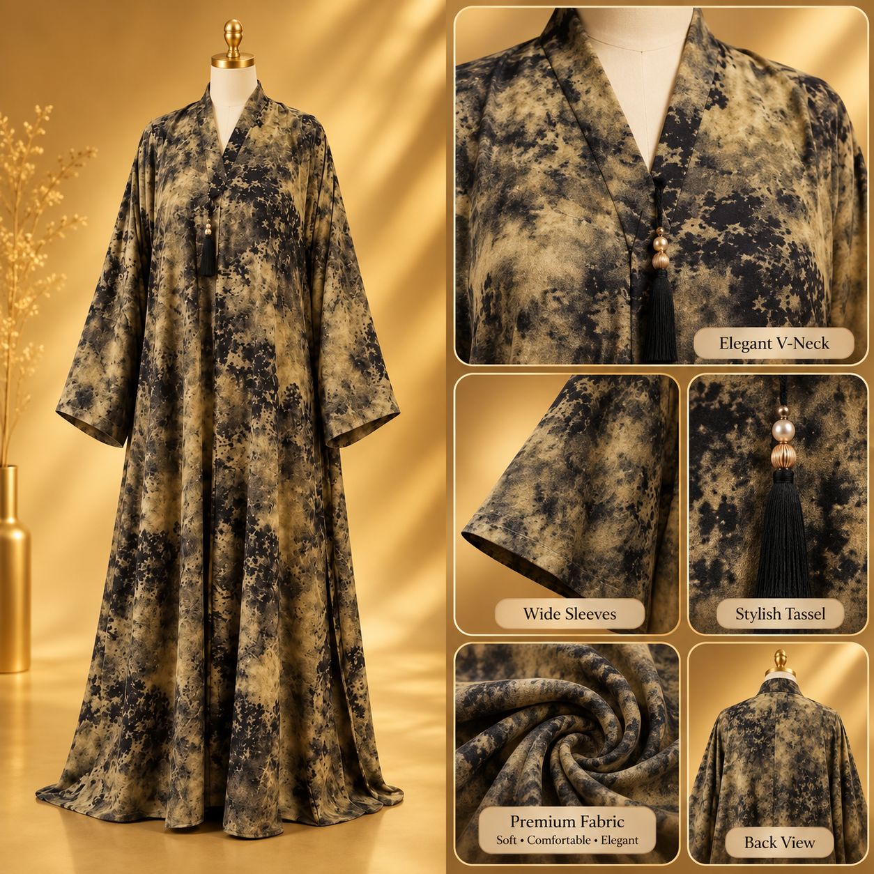 Earthy Gold Beige&Black Palette - Image 2
